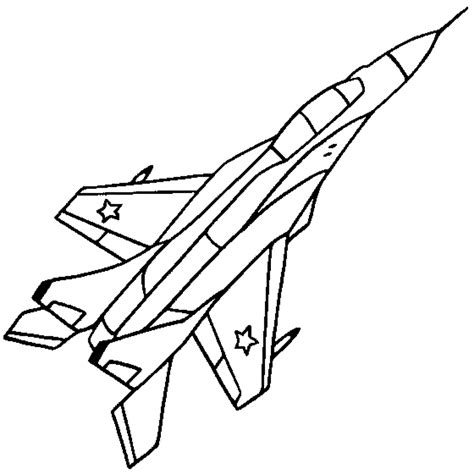 fighter jet drawing for kids